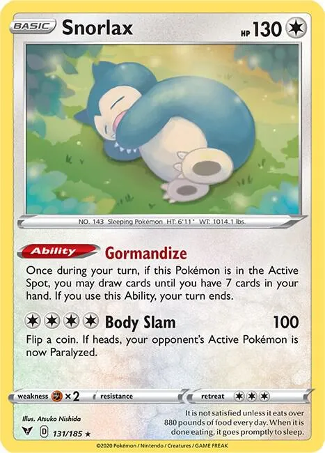 Snorlax - Reverse Holo