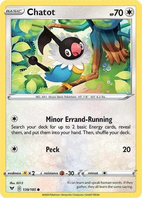 Chatot - Reverse Holo