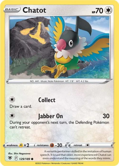 Chatot - Reverse Holo