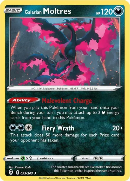 Galarian Moltres - Reverse Holo