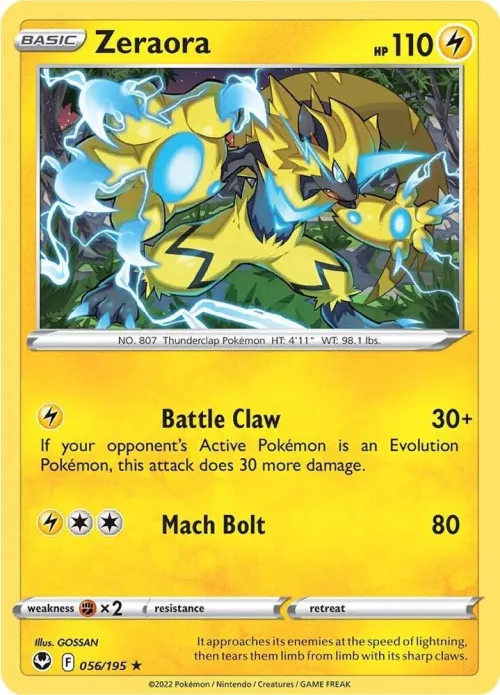 Zeraora - Reverse Holo
