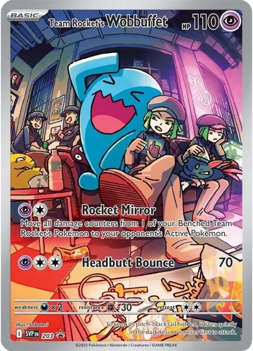 Team Rocket's Wobbuffet - Holo