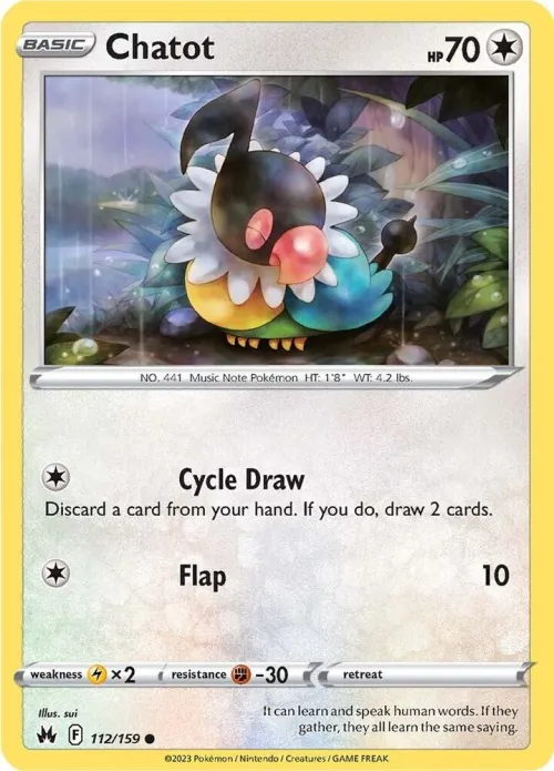 Chatot - Reverse Holo