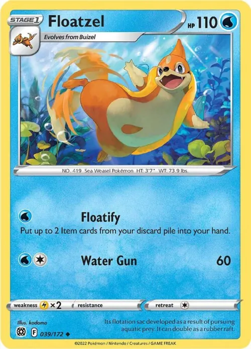 Floatzel - Reverse Holo