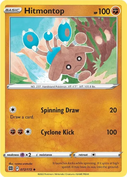 Hitmontop - Reverse Holo