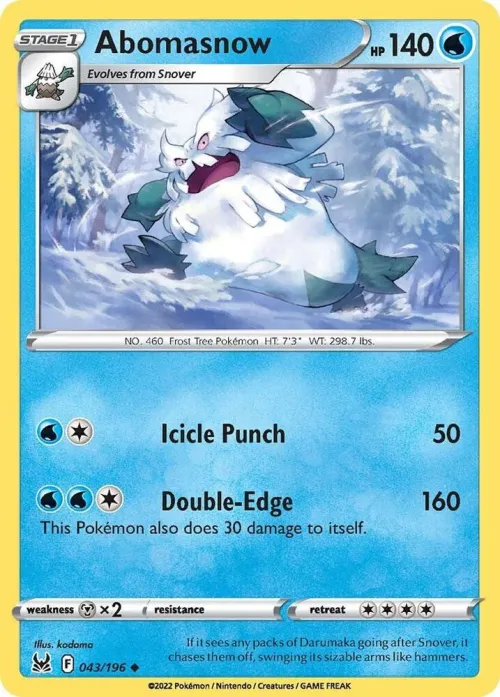Abomasnow - Reverse Holo