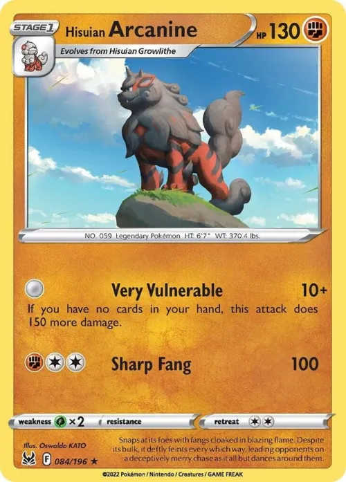 Hisuian Arcanine - Reverse Holo