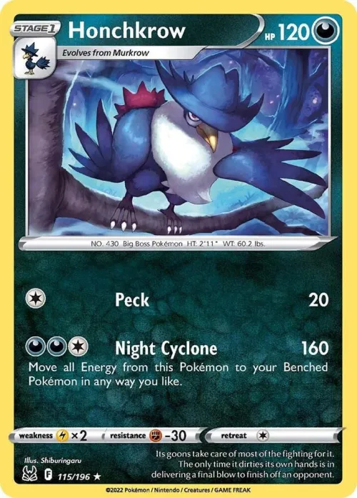 Honchkrow - Reverse Holo