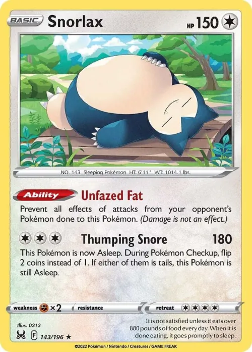 Snorlax - Reverse Holo