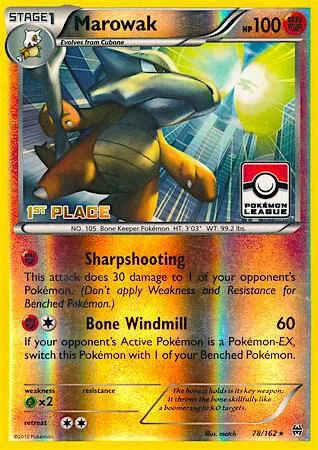 Marowak - 4th Place