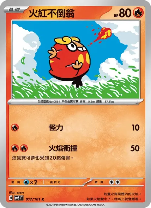 火紅不倒翁