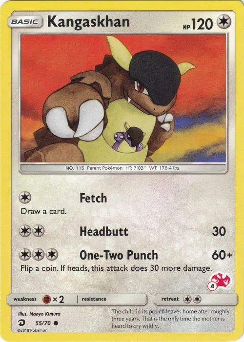 Kangaskhan - 4 Charizard Stamped