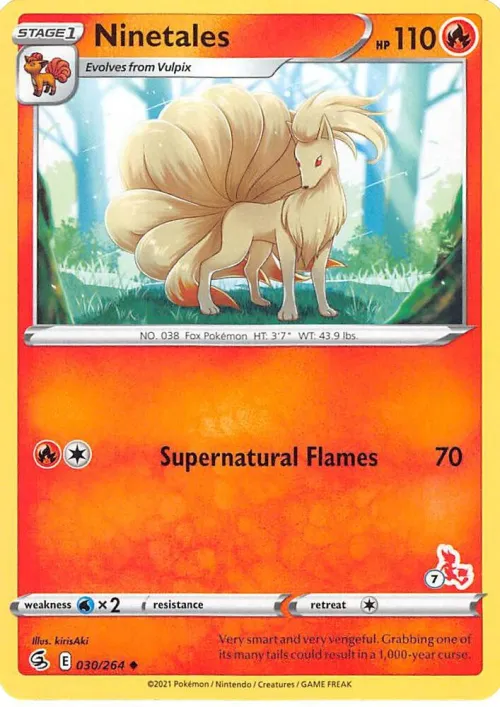 Ninetales - 23 Cinderace Stamped