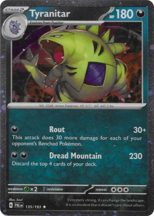 Tyranitar - Paldea Evolved Stamp