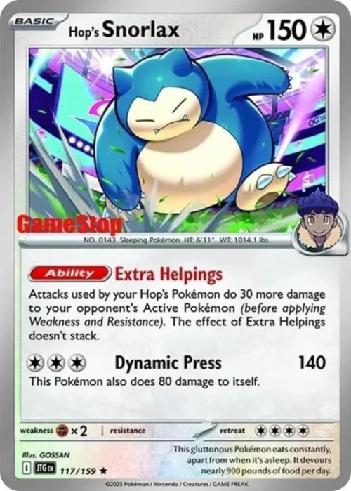 Hop's Snorlax - Gamestop