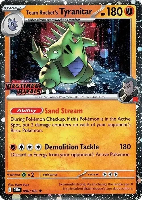 Team Rocket's Tyranitar - Prerelease Staff