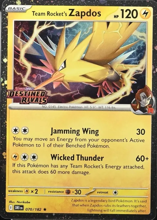 Team Rocket's Zapdos - Cosmos Holo