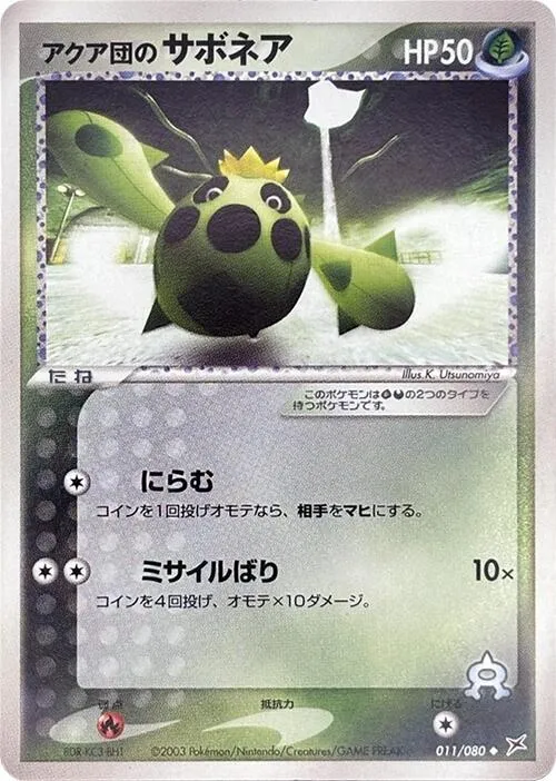 Team Aqua's Cacnea - 1st Edition