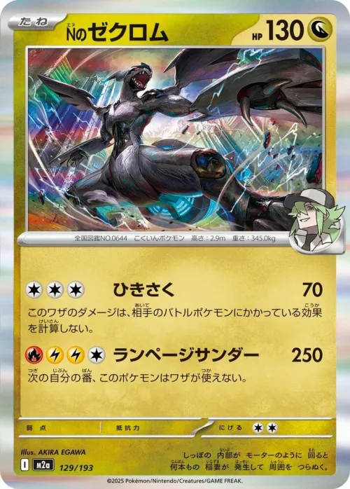 N's Zekrom - Energy Symbol Pattern