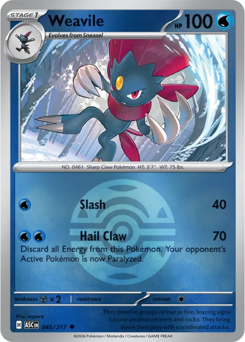 Weavile - Dusk Ball