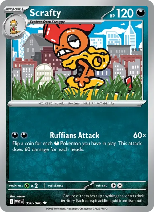 Scrafty - Poke Ball Pattern