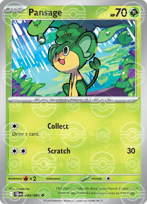 Pansage - Poke Ball Pattern