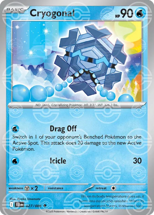Cryogonal - Poke Ball Pattern