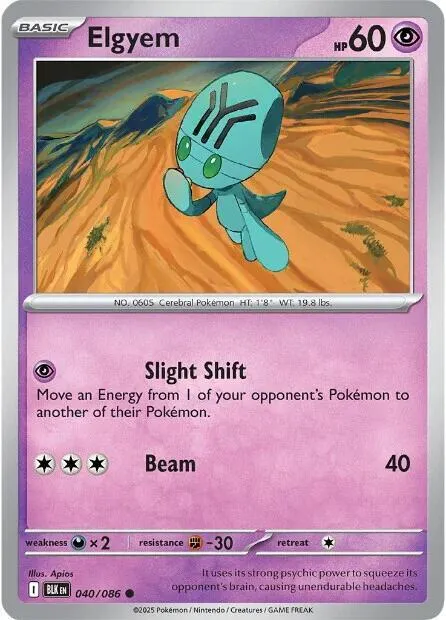 Elgyem - Reverse Holo