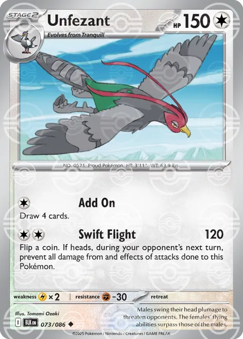 Unfezant - Poke Ball Pattern