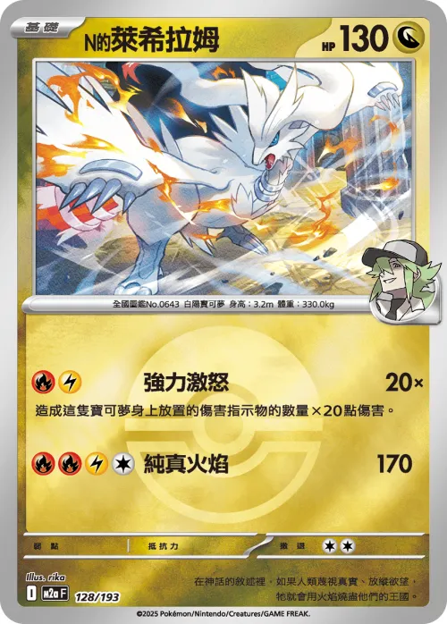 N's Reshiram - Poke Ball Pattern
