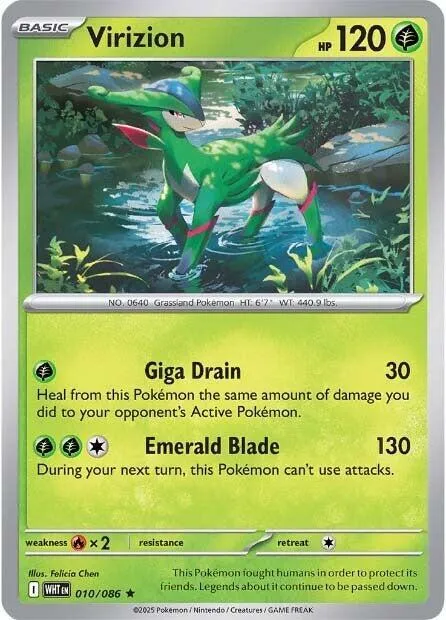 Virizion - Reverse Holo
