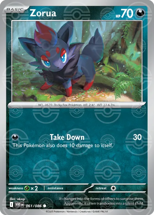 Zorua - Poke Ball Pattern