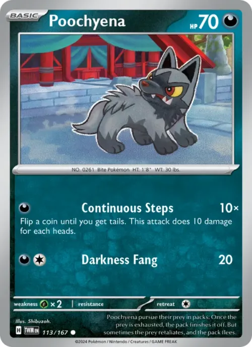 Poochyena - Reverse Holo