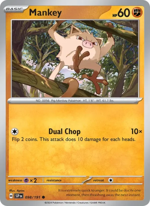 Mankey - Reverse Holo