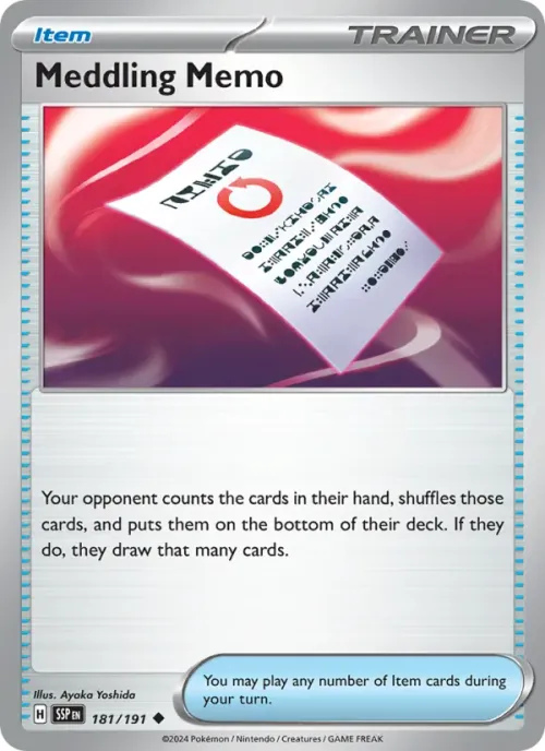 Meddling Memo - Reverse Holo