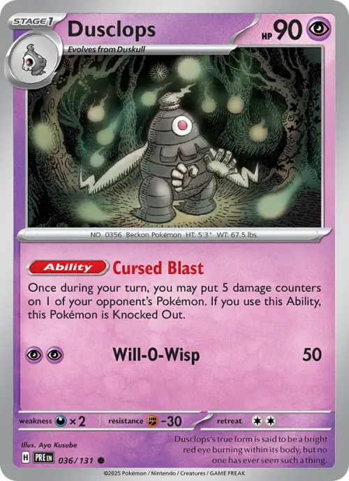 Dusclops - Master Ball Pattern