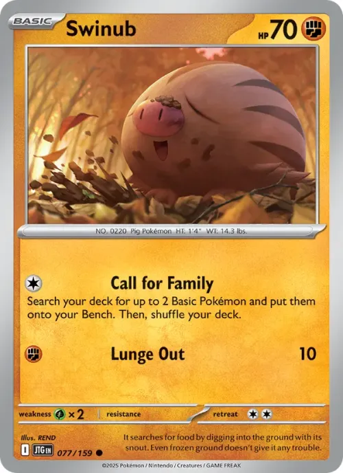 Swinub - Reverse Holo