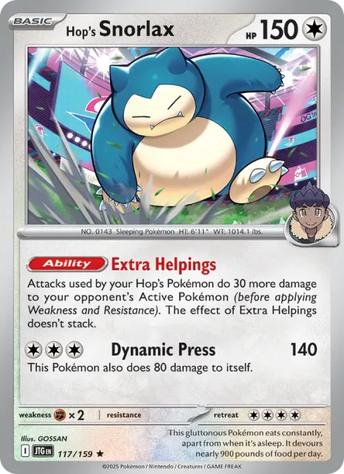 Hop's Snorlax - Holo