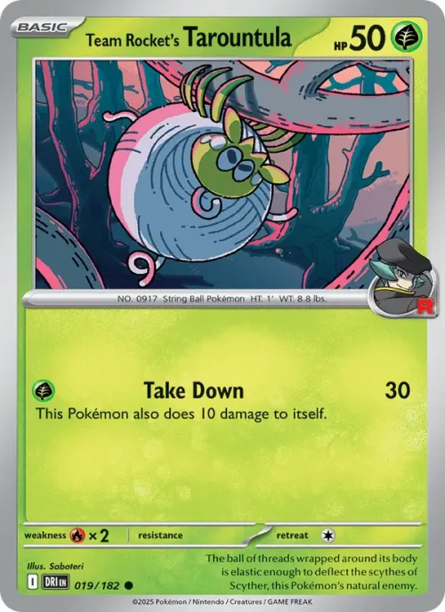 Team Rocket's Tarountula - Reverse Holo