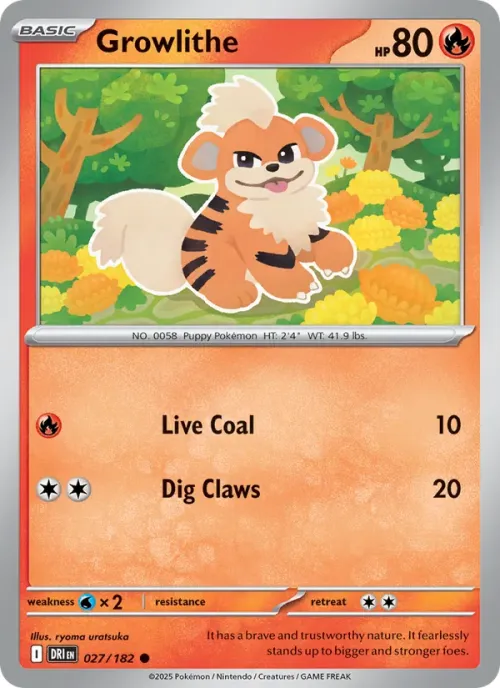 Growlithe - Reverse Holo