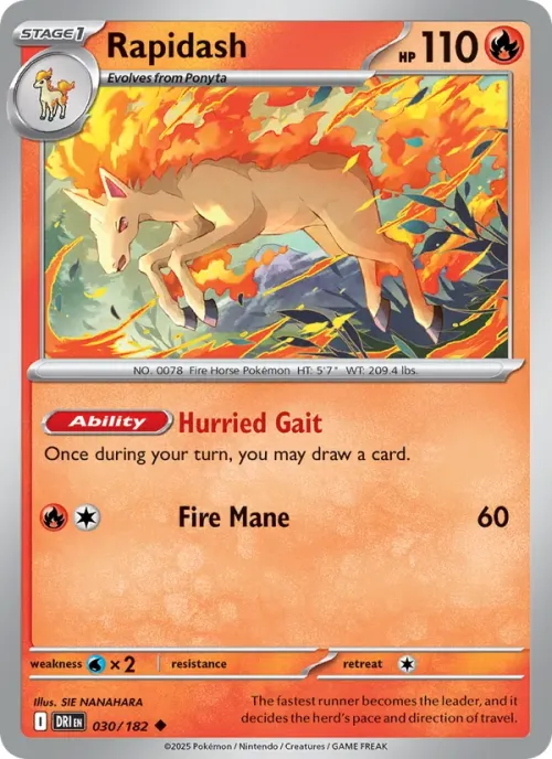 Rapidash - Reverse Holo