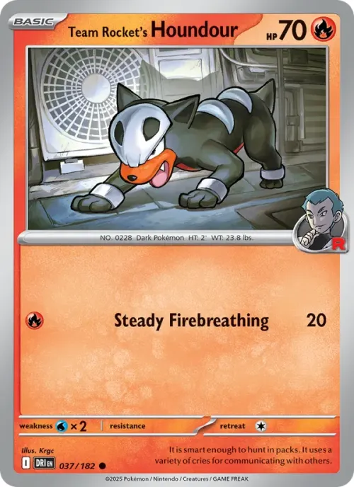 Team Rocket's Houndour - Reverse Holo