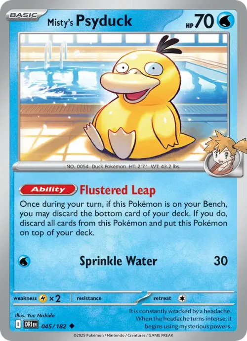 Misty's Psyduck - Reverse Holo