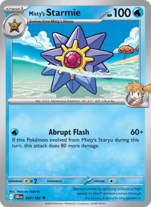 Misty's Starmie - Reverse Holo