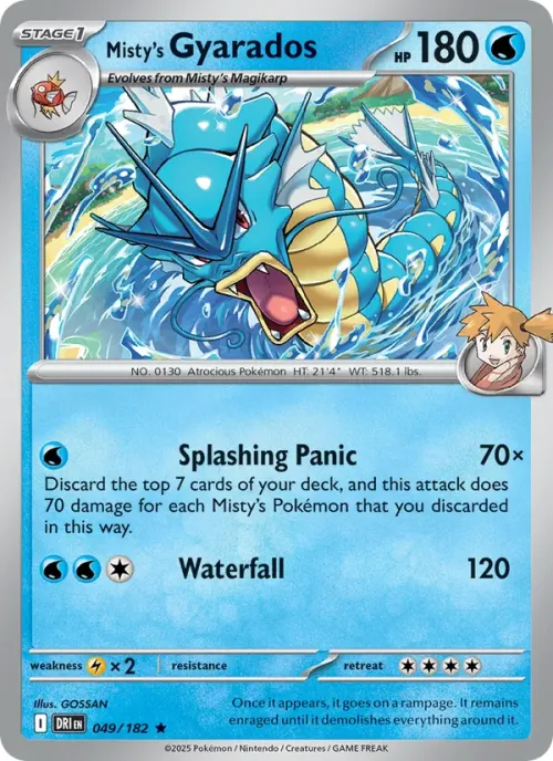 Misty's Gyarados - Reverse Holo