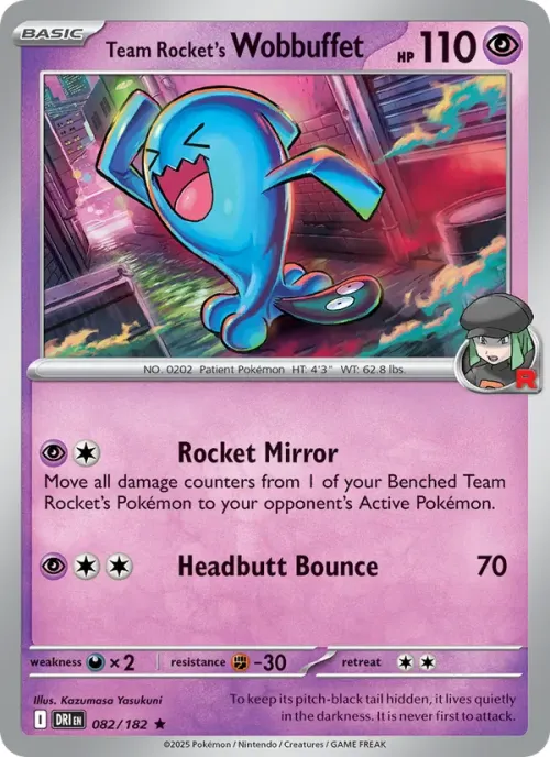Team Rocket's Wobbuffet - Reverse Holo