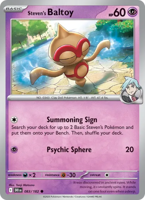 Steven's Baltoy - Reverse Holo