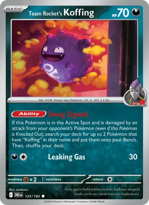 Team Rocket's Koffing - Reverse Holo
