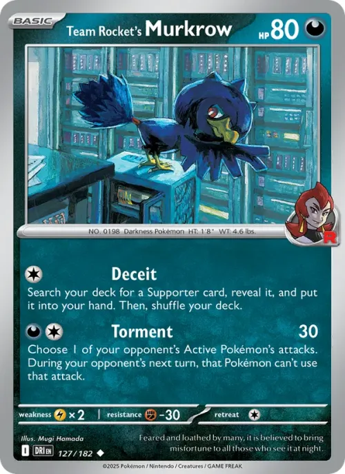 Team Rocket's Murkrow - Reverse Holo