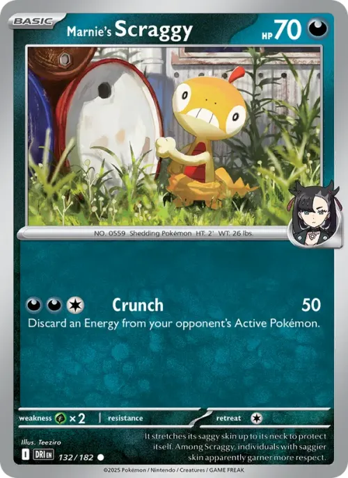 Marnie's Scraggy - Reverse Holo